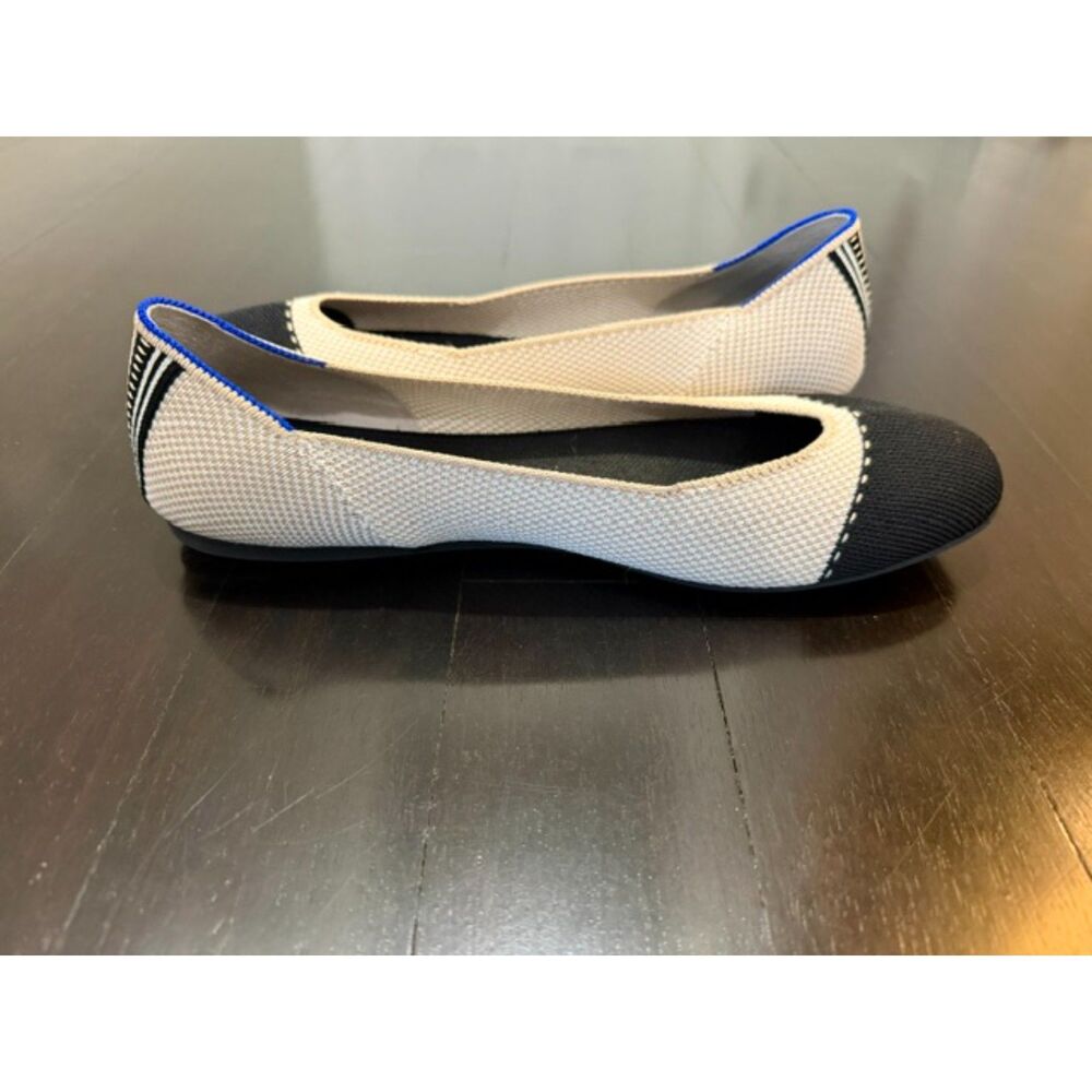 Rothy's The Square Tuxedo knit ballet flats sized 10.5
